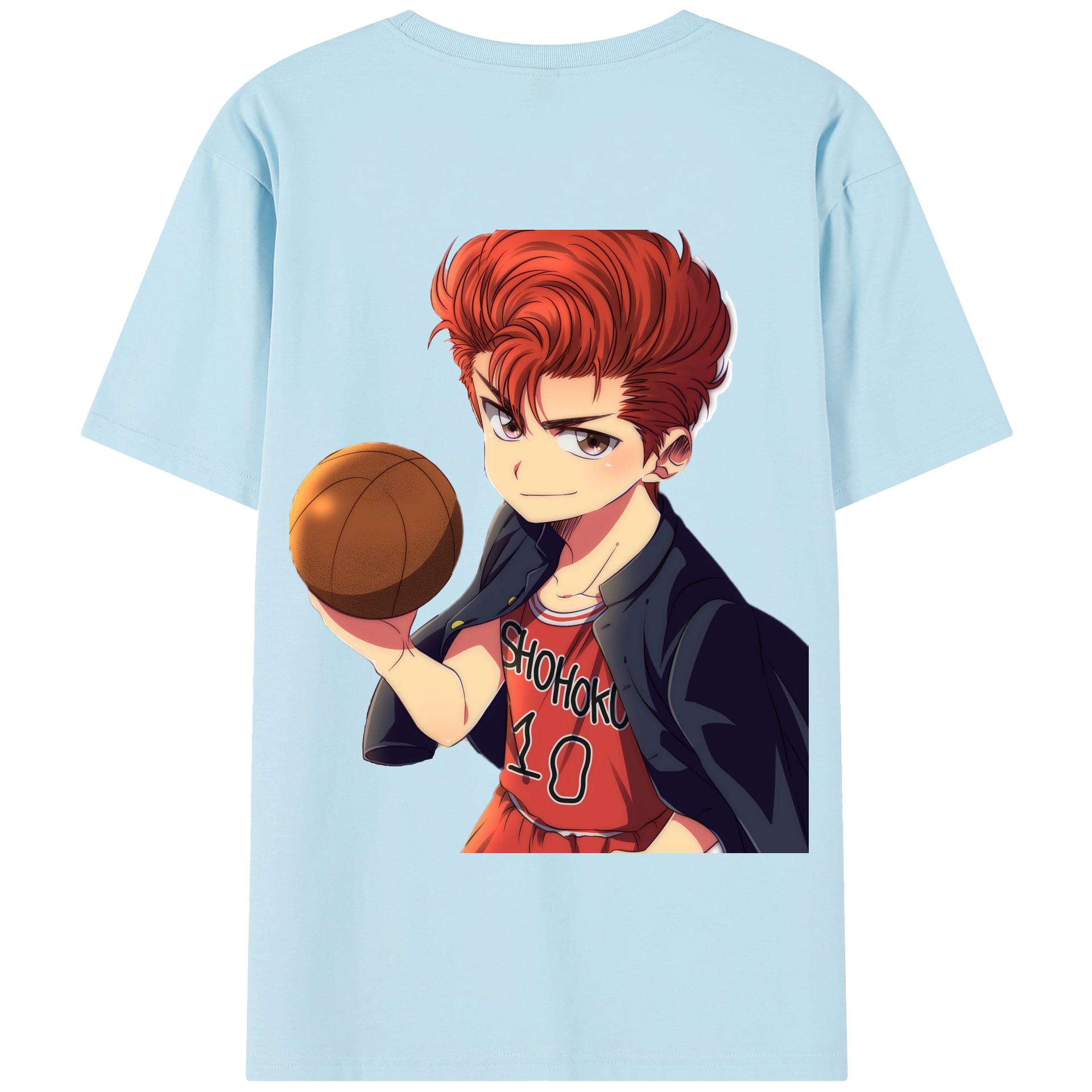 SLAM DUNK／スラムダンク 綿100％半袖Tシャツ（背面プリント）